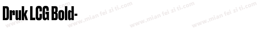 Druk LCG Bold字体转换